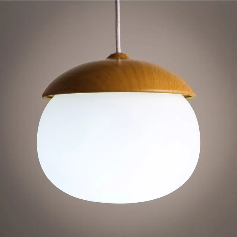 Suspension de lustre en grain de bois de style moderne nordique pour salon salle de réunion chambre luminaires intérieurs lampes suspendues - Image 4