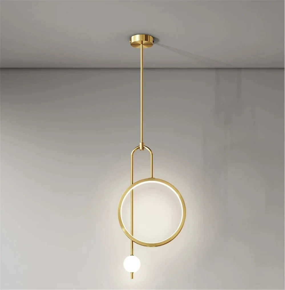 suspension en anneau led design nordique nouvelle collection 2021 - Image 2