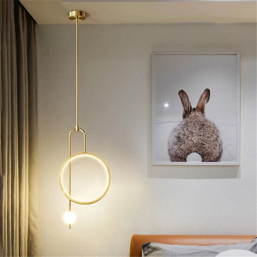 suspension en anneau led design nordique nouvelle collection 2021 - Image 6