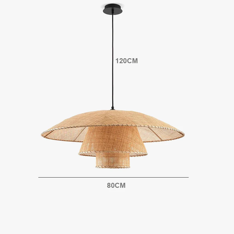 Suspension en rotin laminé oriental - Image 10