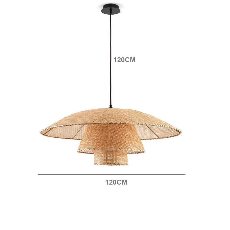 Suspension en rotin laminé oriental - Image 12