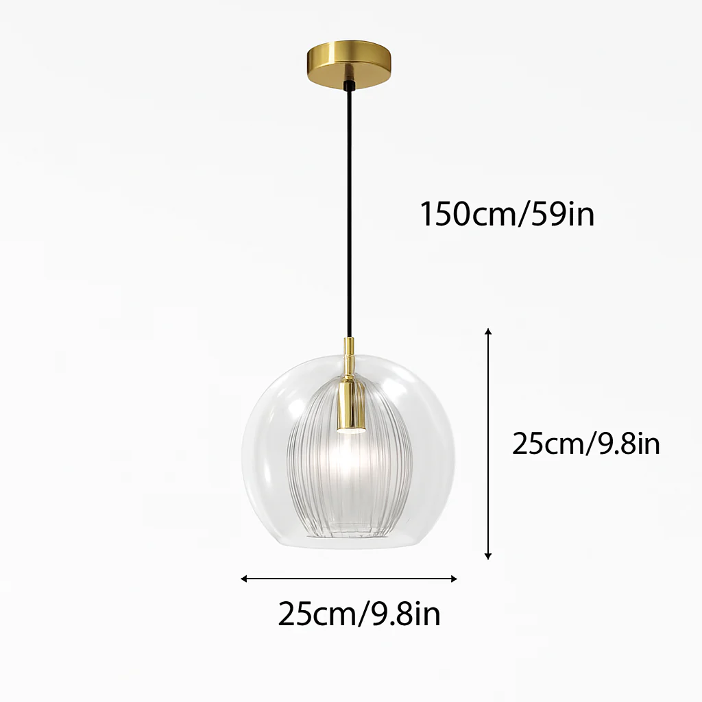 Suspension en verre au design industriel Simple et moderne - Image 10