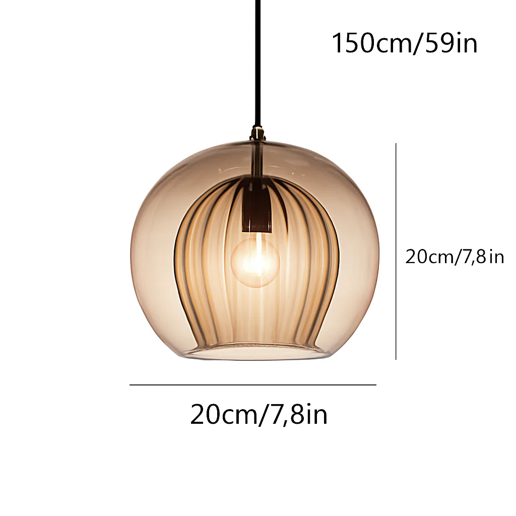 Suspension en verre au design industriel Simple et moderne - Image 11