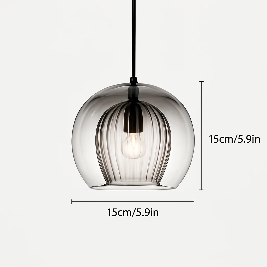 Suspension en verre au design industriel Simple et moderne - Image 13