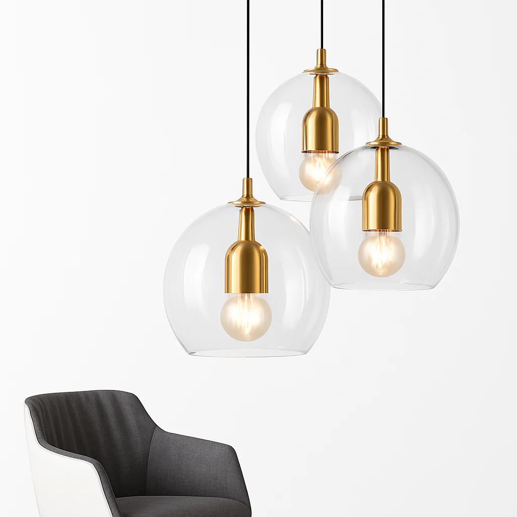 Suspension en verre au design industriel Simple et moderne - Image 4