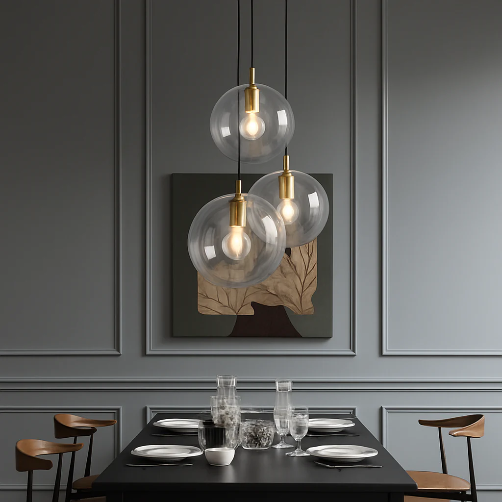 Suspension en verre au design industriel Simple et moderne - Image 5