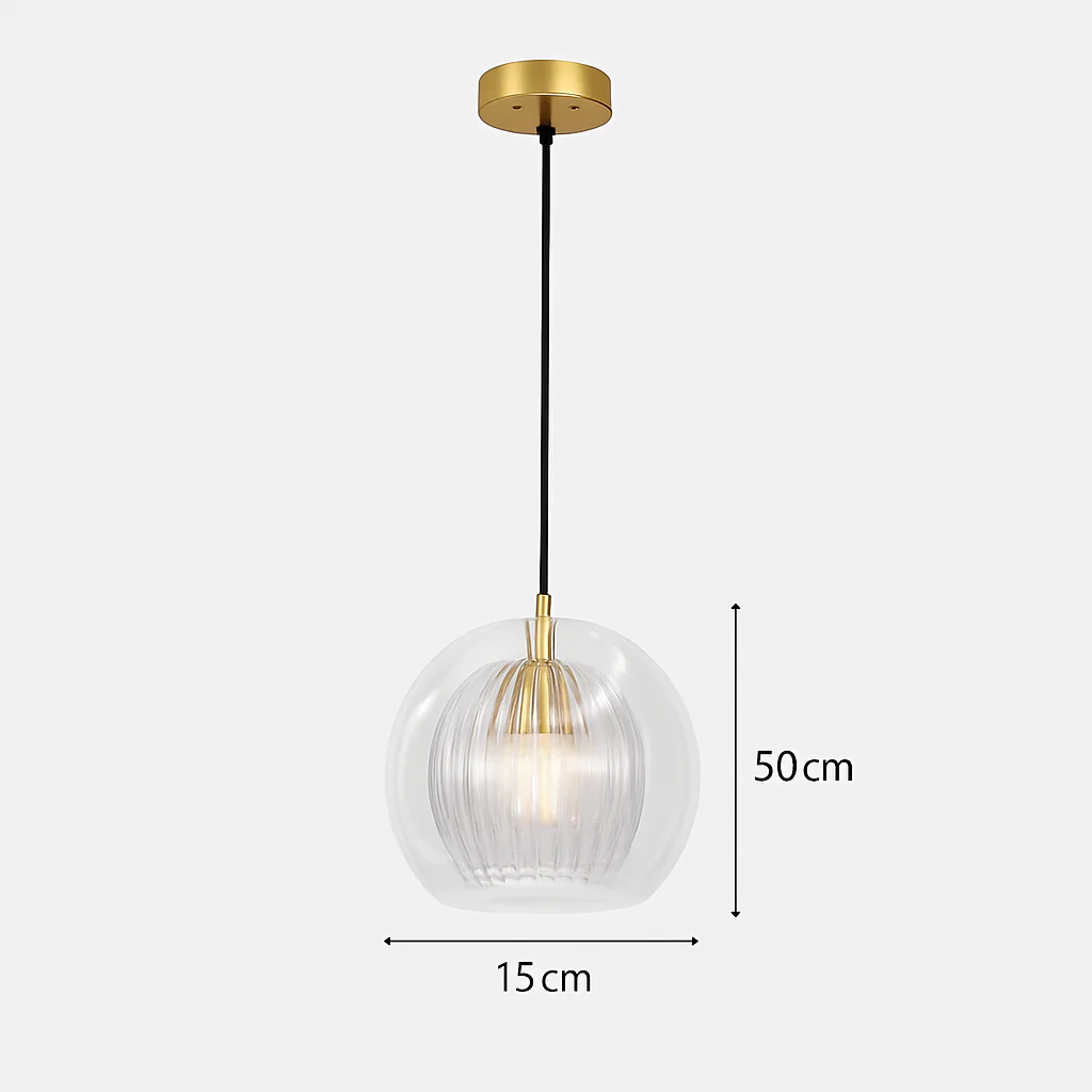 Suspension en verre au design industriel Simple et moderne - Image 7