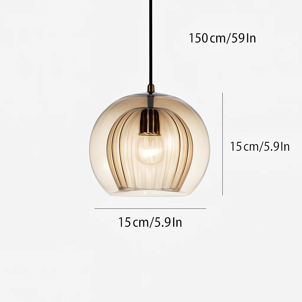 Suspension en verre au design industriel Simple et moderne - Image 9