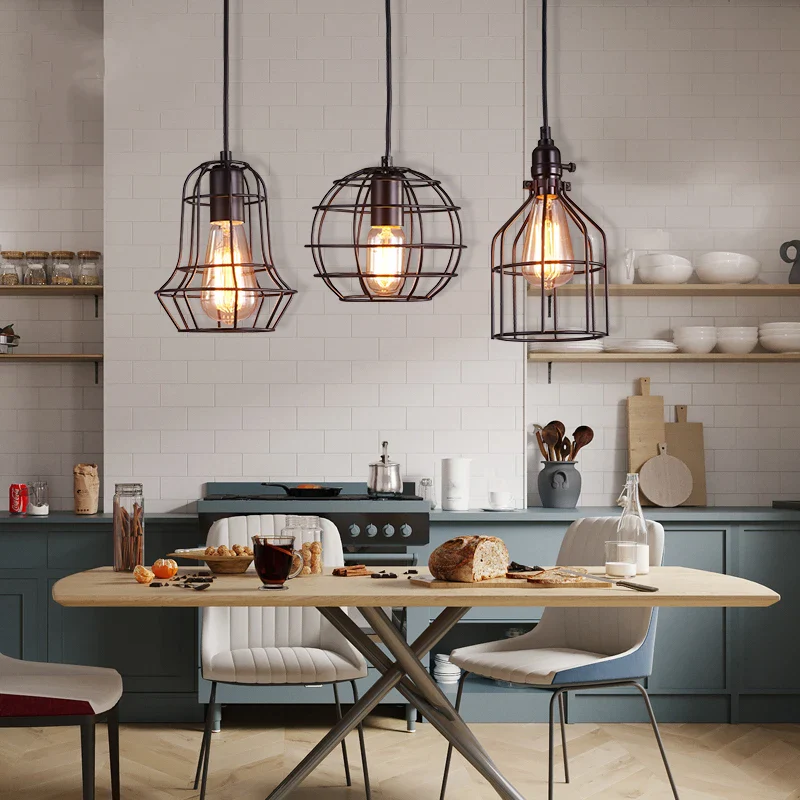 suspension industrielle vintage en fer pour restaurant bar loft - Image 6