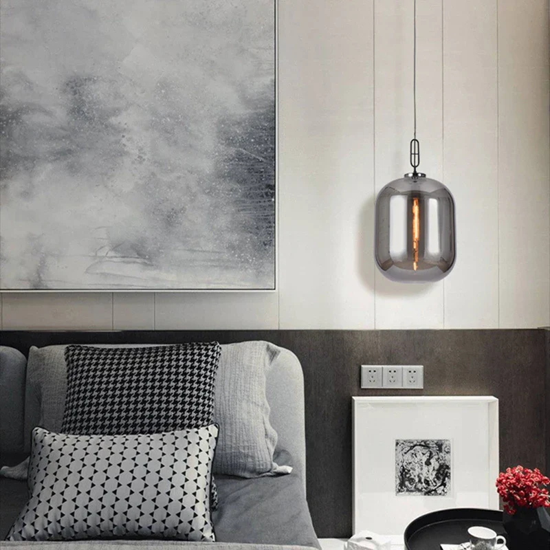 suspension moderne nordique en verre pour décor loft - Image 4
