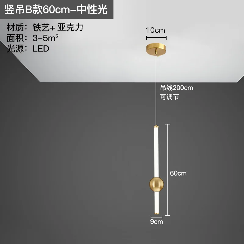 suspension moderne suspension led luminaire décoratif d'intérieur - Image 9