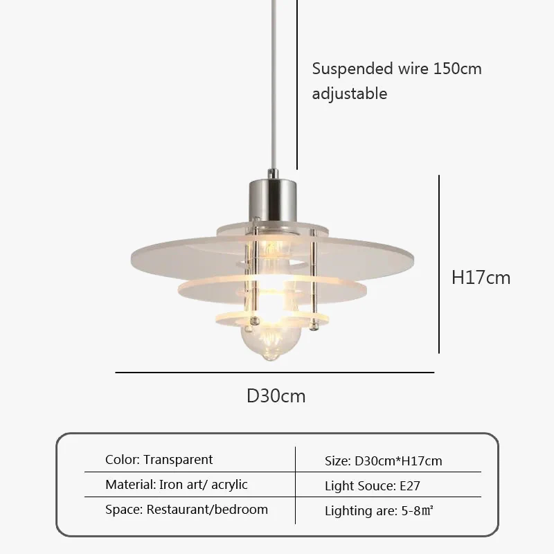 Suspension nordique LED avec soucoupe volante - Image 7