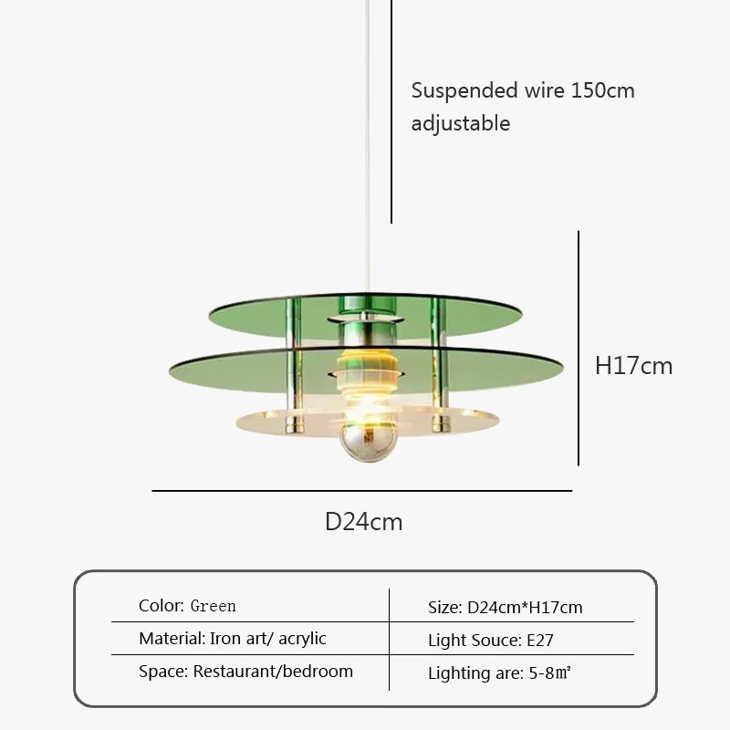 Suspension nordique LED avec soucoupe volante - Image 9