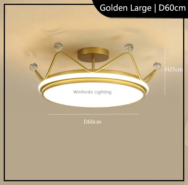 suspension pour enfants couronne leds moderne winfordo - Image 11