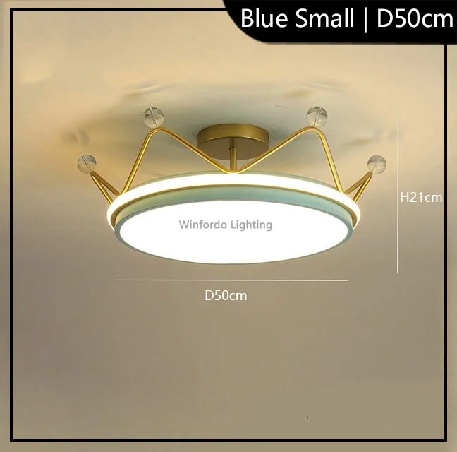 suspension pour enfants couronne leds moderne winfordo - Image 9