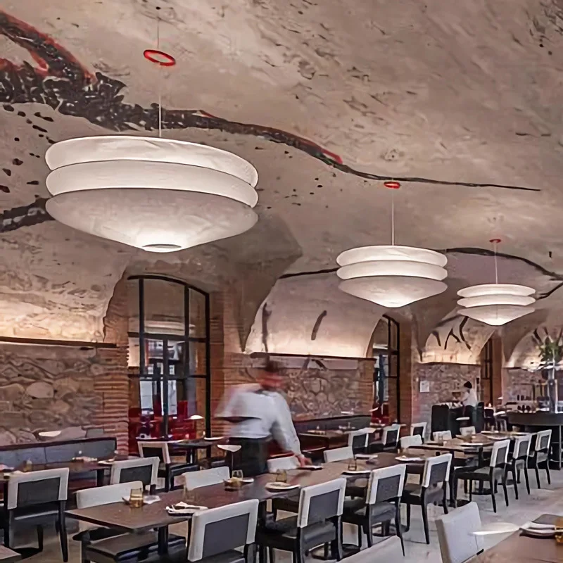lampe suspendue wabi sabi en papier japonais pour restaurants et boutiques - Image 3