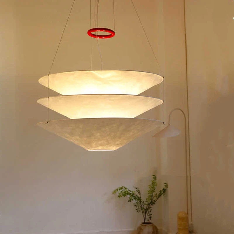 lampe suspendue wabi sabi en papier japonais pour restaurants et boutiques - Image 6