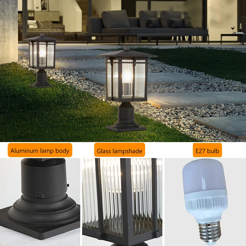 lampes d'extérieur en aluminium pour jardin et allée - Image 4