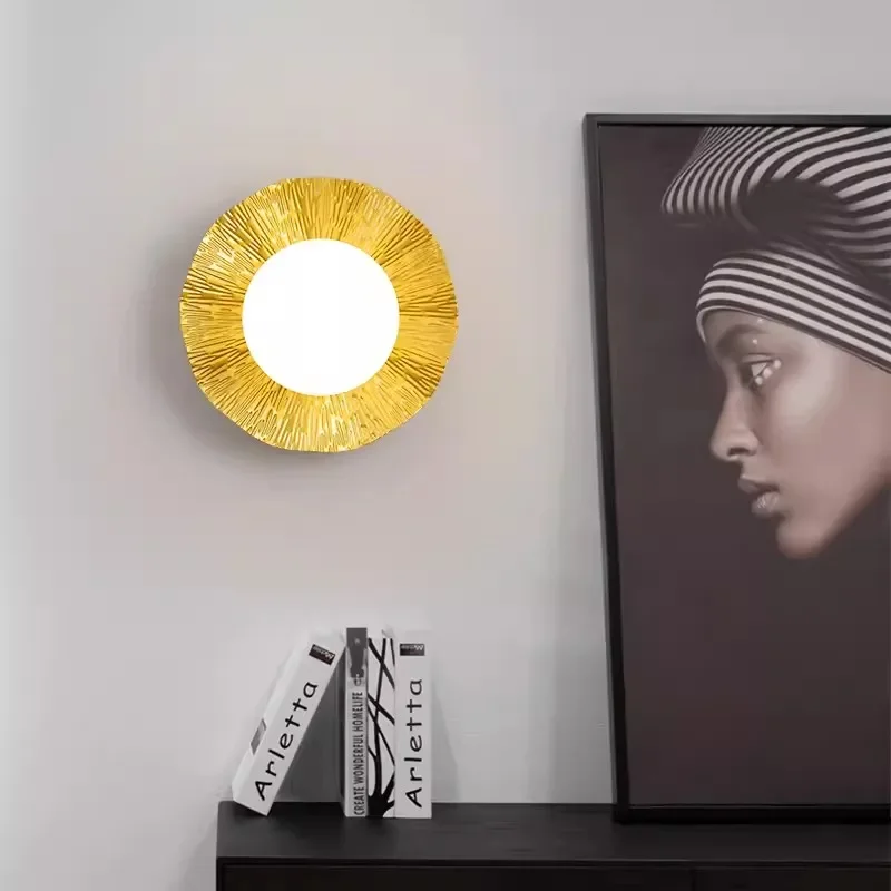 Applique murale nordiques pour chambre intérieure salon couloir salle d'étude mur moderne verre luminaires muraux G9 fer décoration de la maison - Image 2