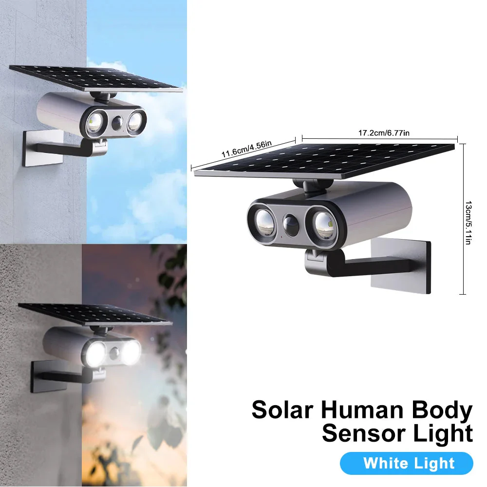 lampes solaires d'extérieur avec détecteur de mouvement et fausse caméra - Image 7