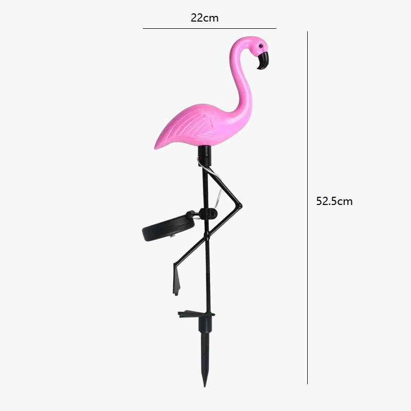 lampes solaires décoratives flamant rose pour extérieur et jardin - Image 6