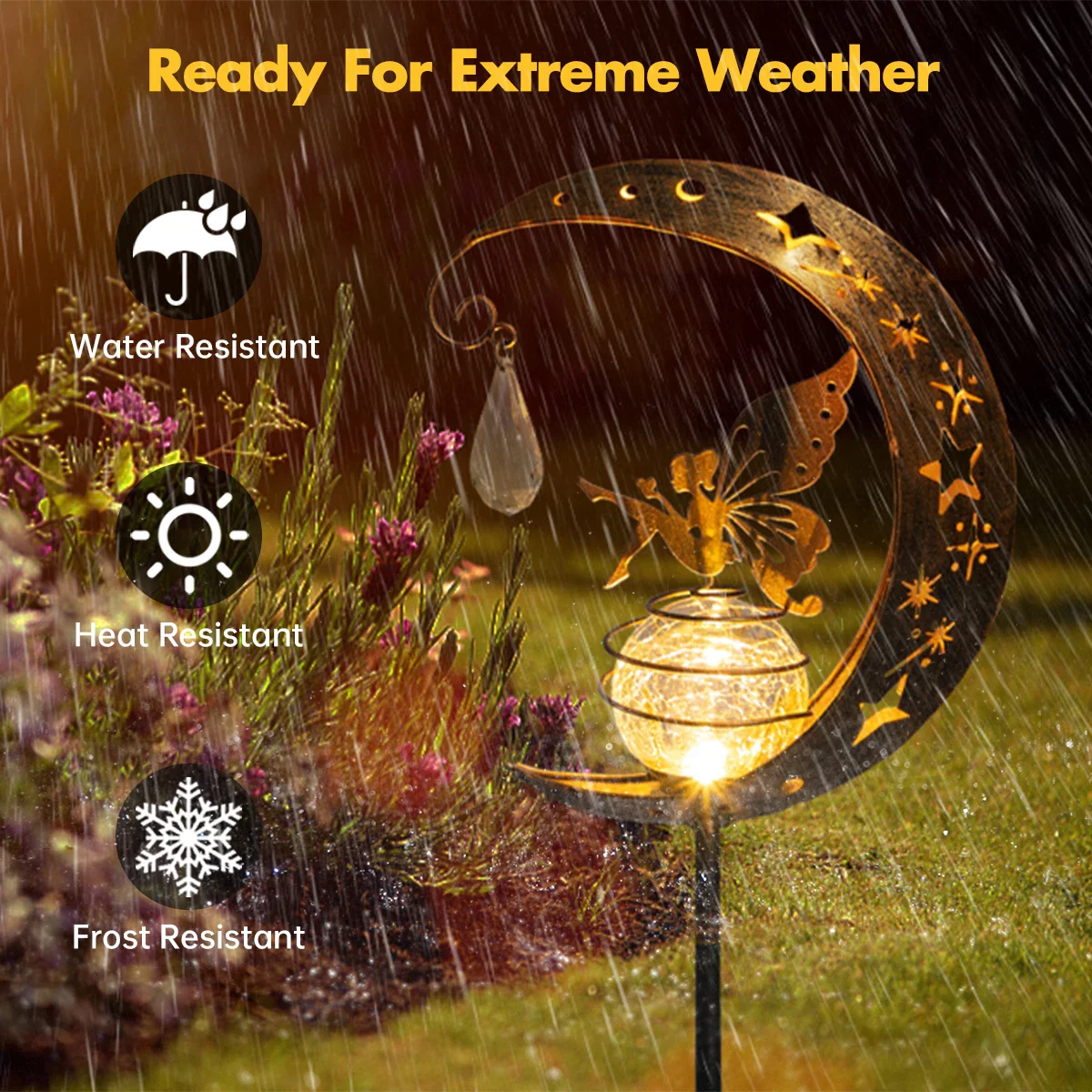 lampes solaires en verre pour jardin féérique décor extérieur - Image 8