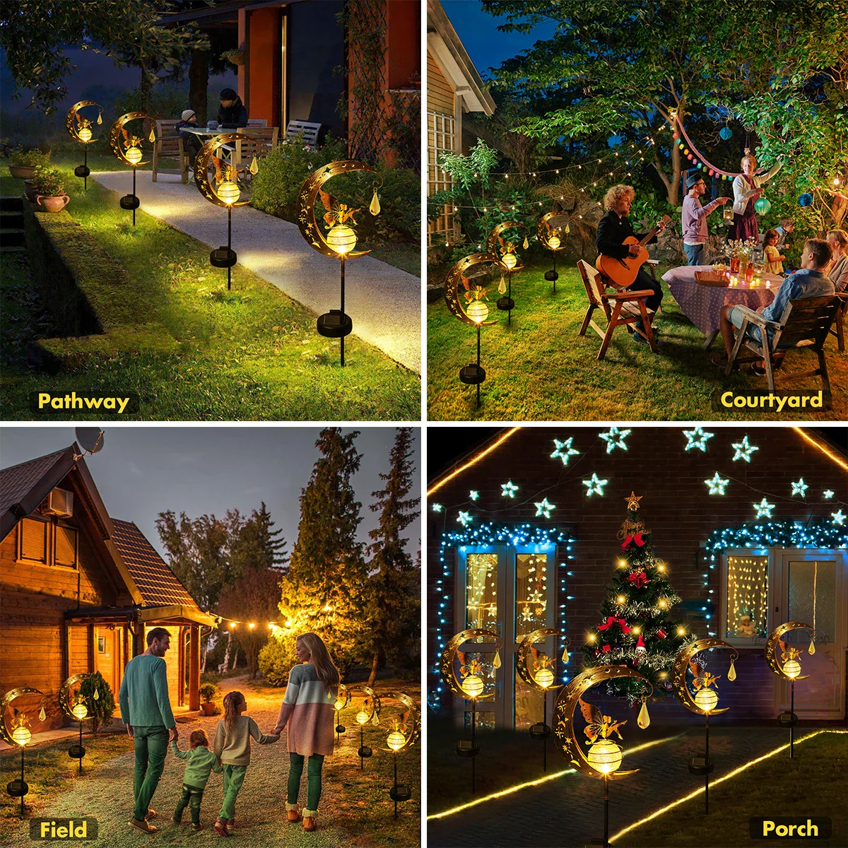 lampes solaires en verre pour jardin féérique décor extérieur - Image 9
