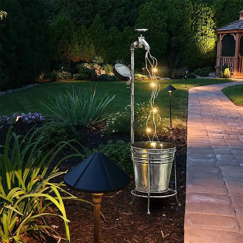 lampes solaires pour robinet d'arrosage décoration jardin extérieur - Image 3