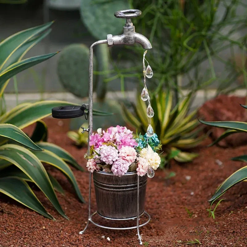 lampes solaires pour robinet d'arrosage décoration jardin extérieur - Image 5