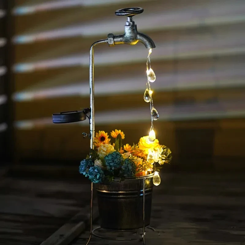 lampes solaires pour robinet d'arrosage décoration jardin extérieur - Image 7