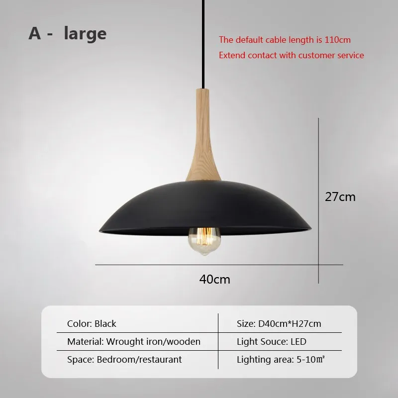 Suspension LED de Style industriel rétro - Image 8