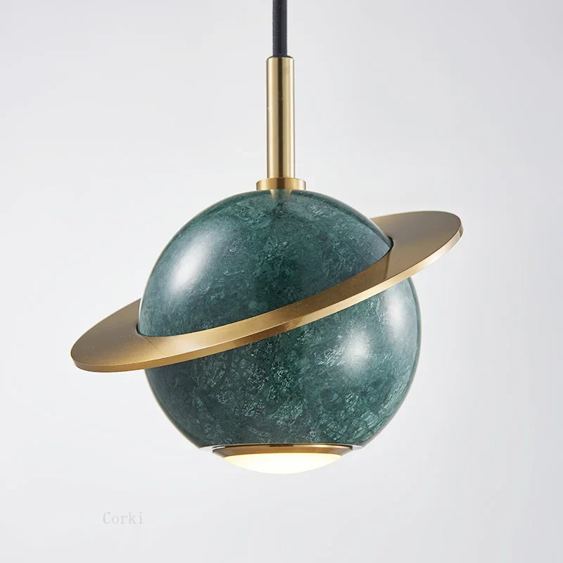 suspension led en marbre au design moderne idéales pour bar ou restaurant - Image 6