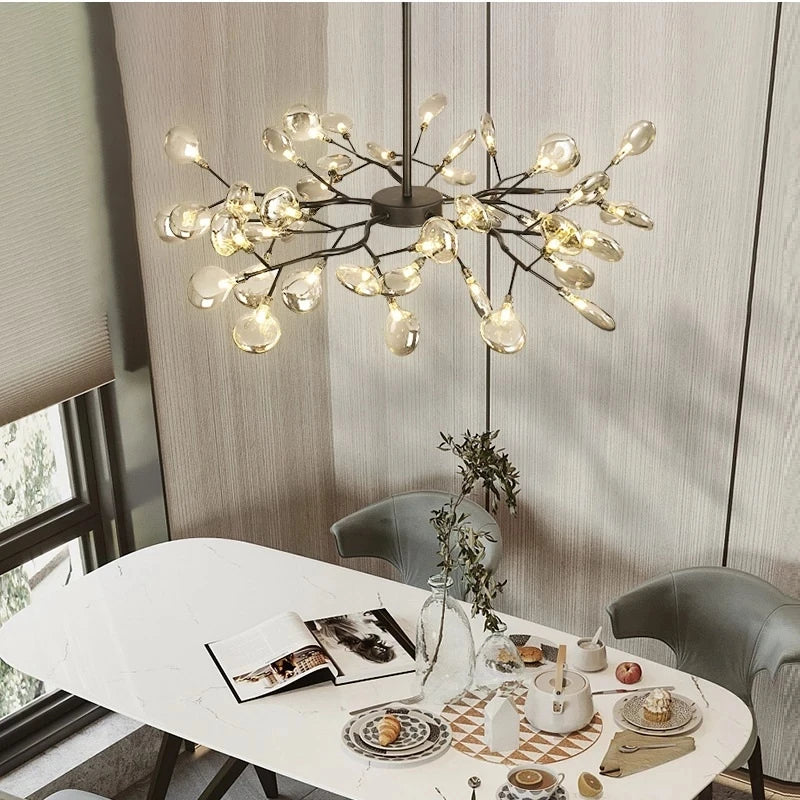 Suspension LED modernes or noir branche d'arbre lustres décor de chambre chambre à manger salon Lustre lampe décoration de la maison - Image 5