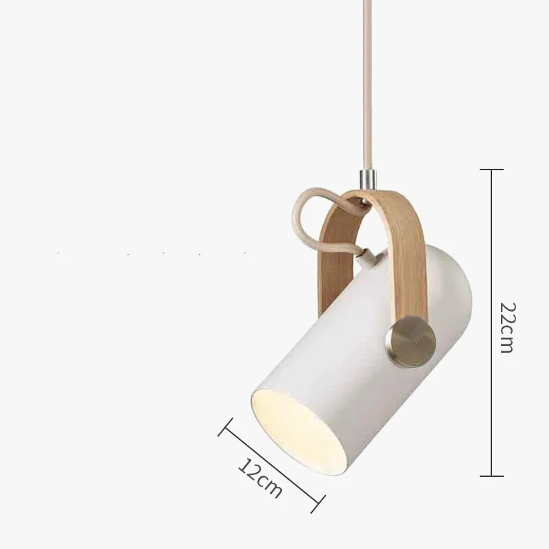 Suspension rotatives projecteurs modernes lampes suspendues en métal décor à la maison chambre salon salle à manger éclairage intérieur peinture en bois - Image 8