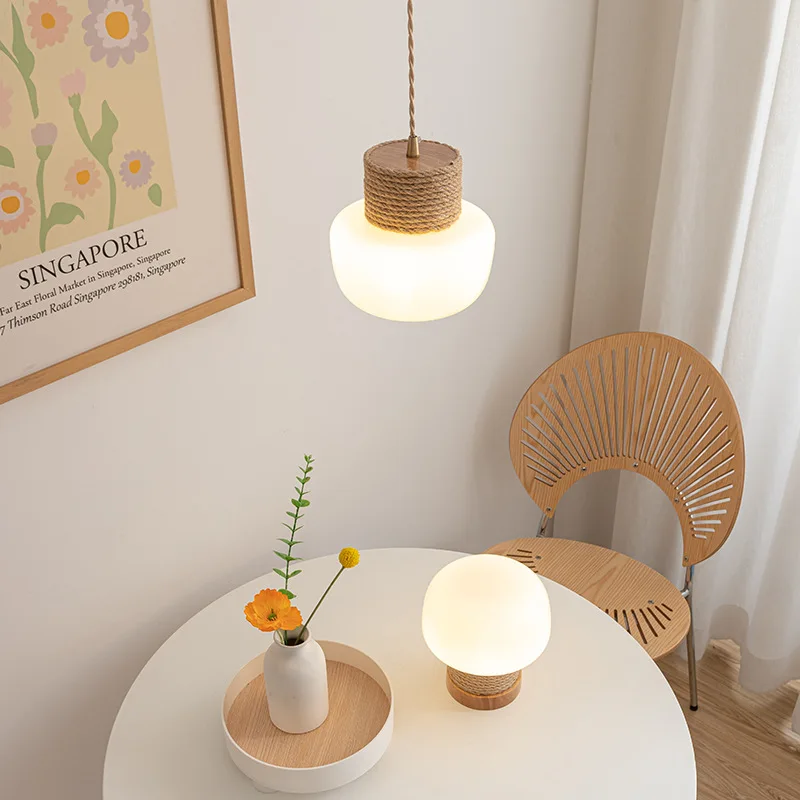 Suspension simples nordiques LED lampe suspendue pour salon cuisine café salle à manger Table Décor à la maison E27 luminaires - Image 2