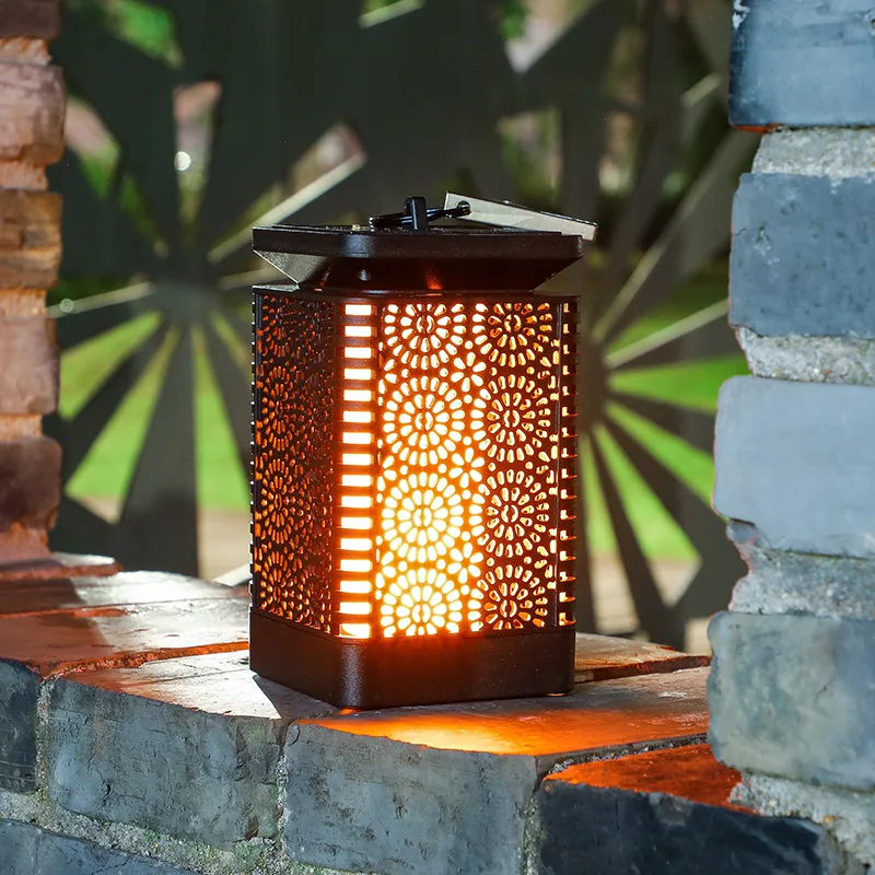 lanterne solaire extérieure à led lumière vacillante décorative - Image 2