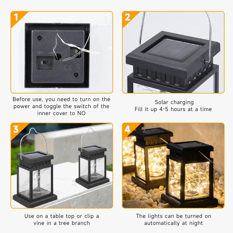 lanterne solaire portable étanche pour jardin camping et festivals - Image 5