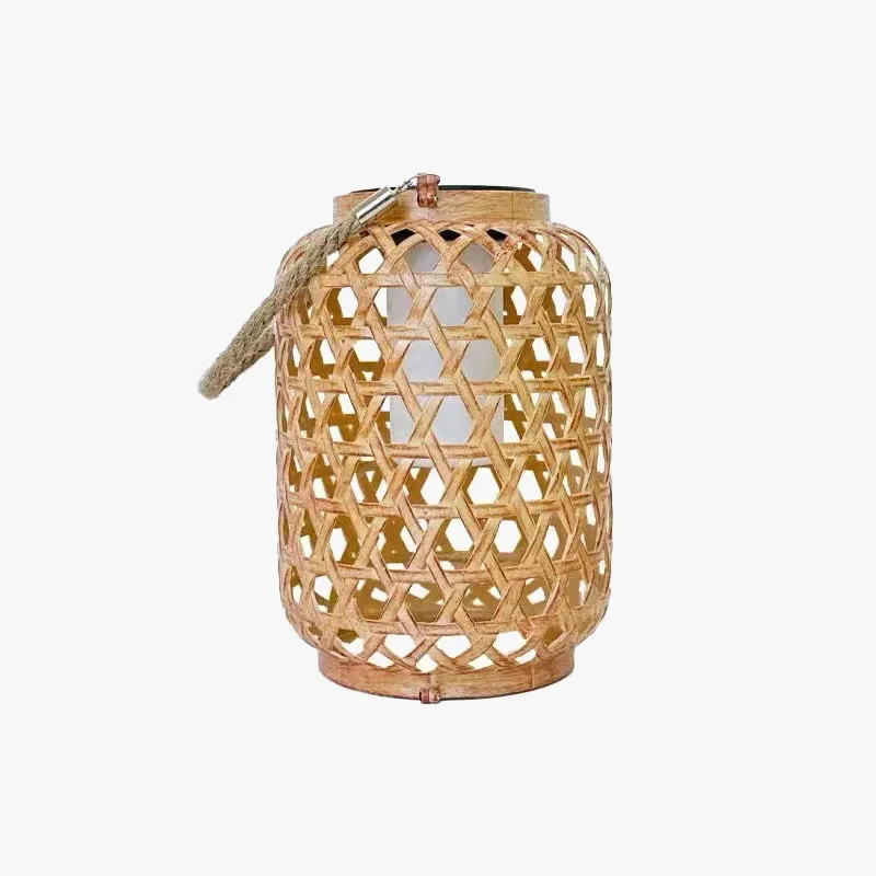 lanternes en bambou solaires pour décoration de jardin extérieur - Image 5