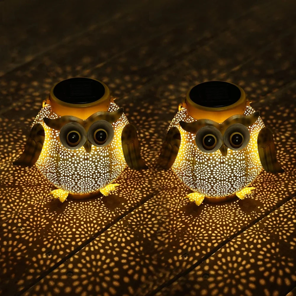 lanternes solaires hibou décoratives pour jardin extérieur - Image 6