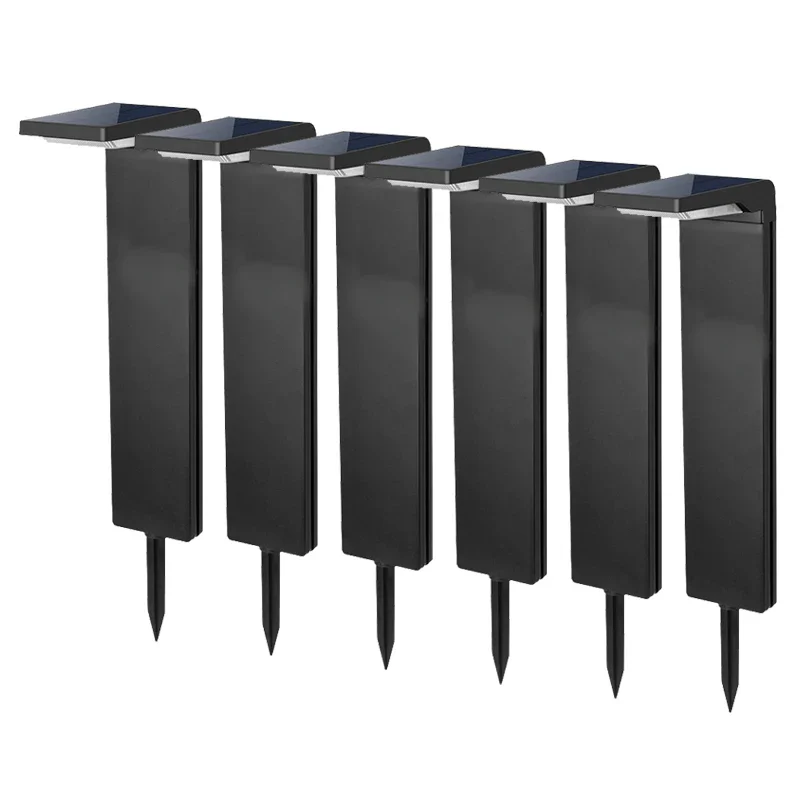 Le jardin solaire allume l'extérieur étanche lumière LED décoration voie paysage borne solaire pelouse lumières pour cour passerelle 2200mAh - Image 14
