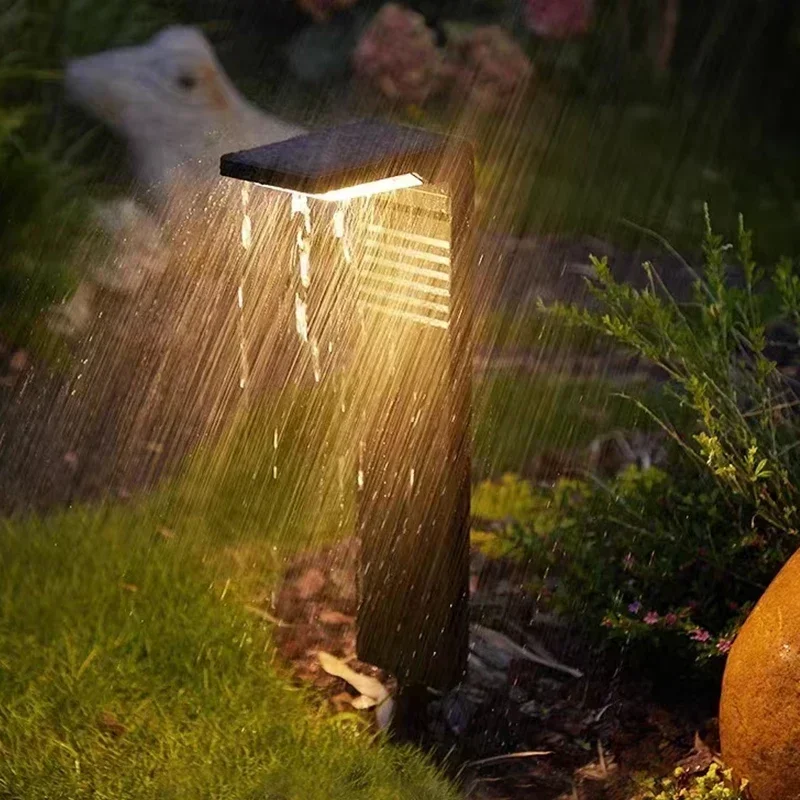 Le jardin solaire allume l'extérieur étanche lumière LED décoration voie paysage borne solaire pelouse lumières pour cour passerelle 2200mAh - Image 2