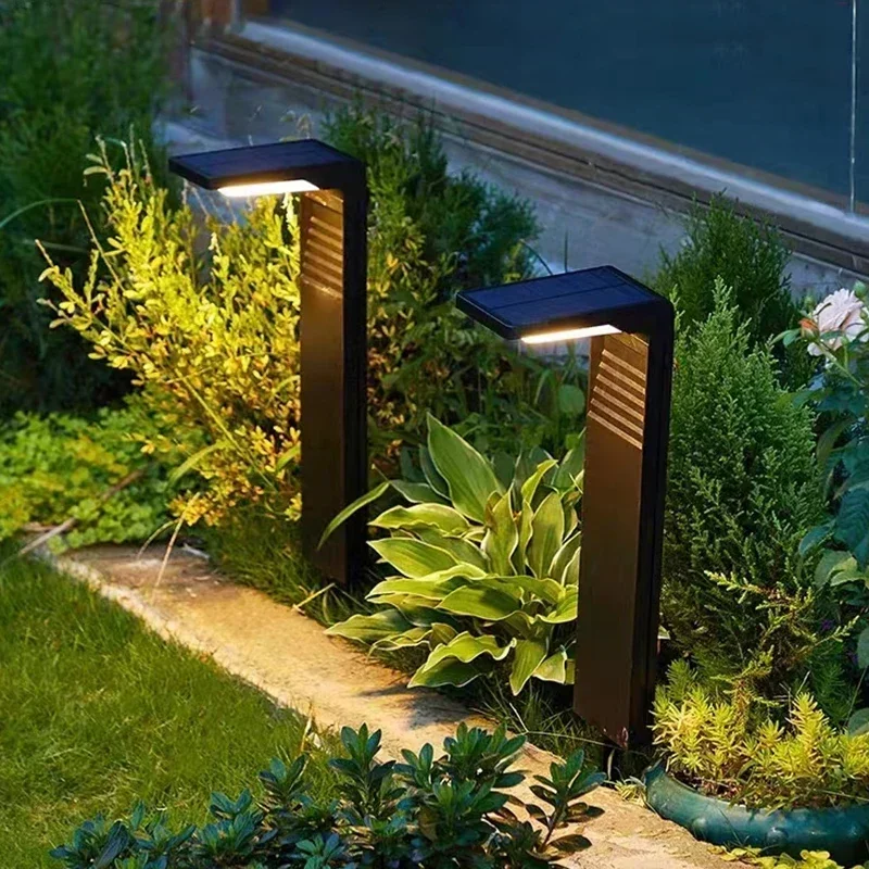 Le jardin solaire allume l'extérieur étanche lumière LED décoration voie paysage borne solaire pelouse lumières pour cour passerelle 2200mAh - Image 9