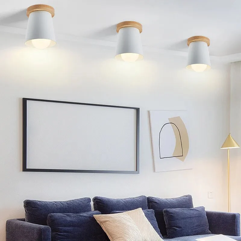 Spot LED bois nordique plafonnier - Image 3