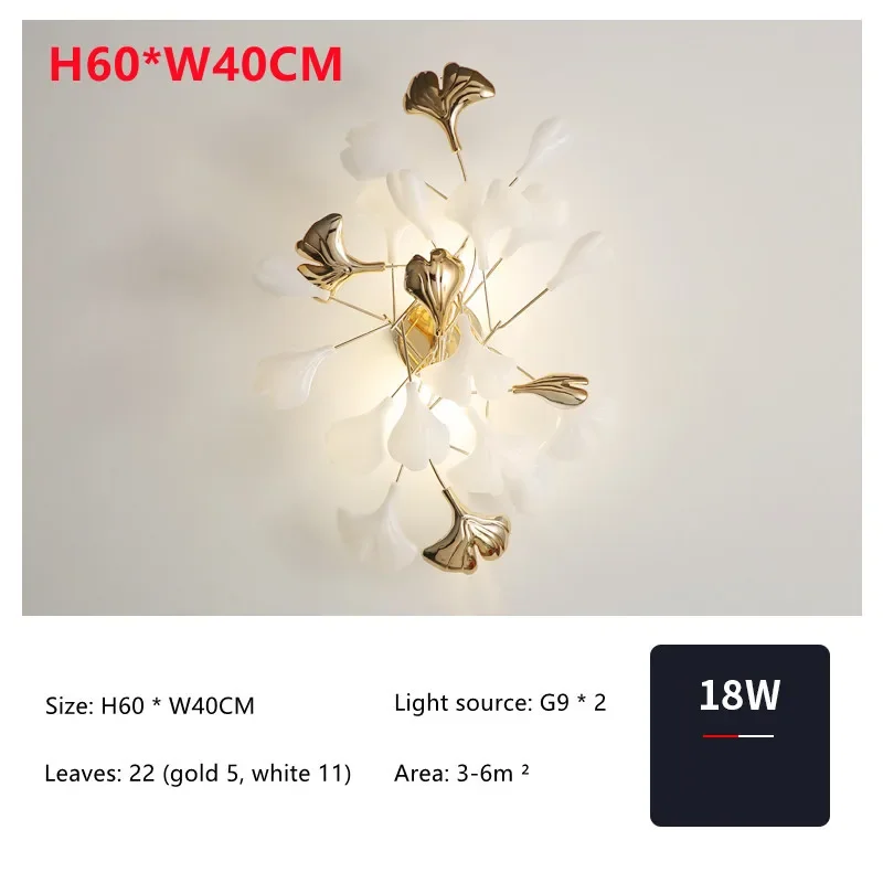 Living Room Ceiling Lamp Post-modern Designer Gingko Leaf Restaurant Bedroom Ceiling Lights Hotel Art LED Decor Lighting Fixture - Image 11
