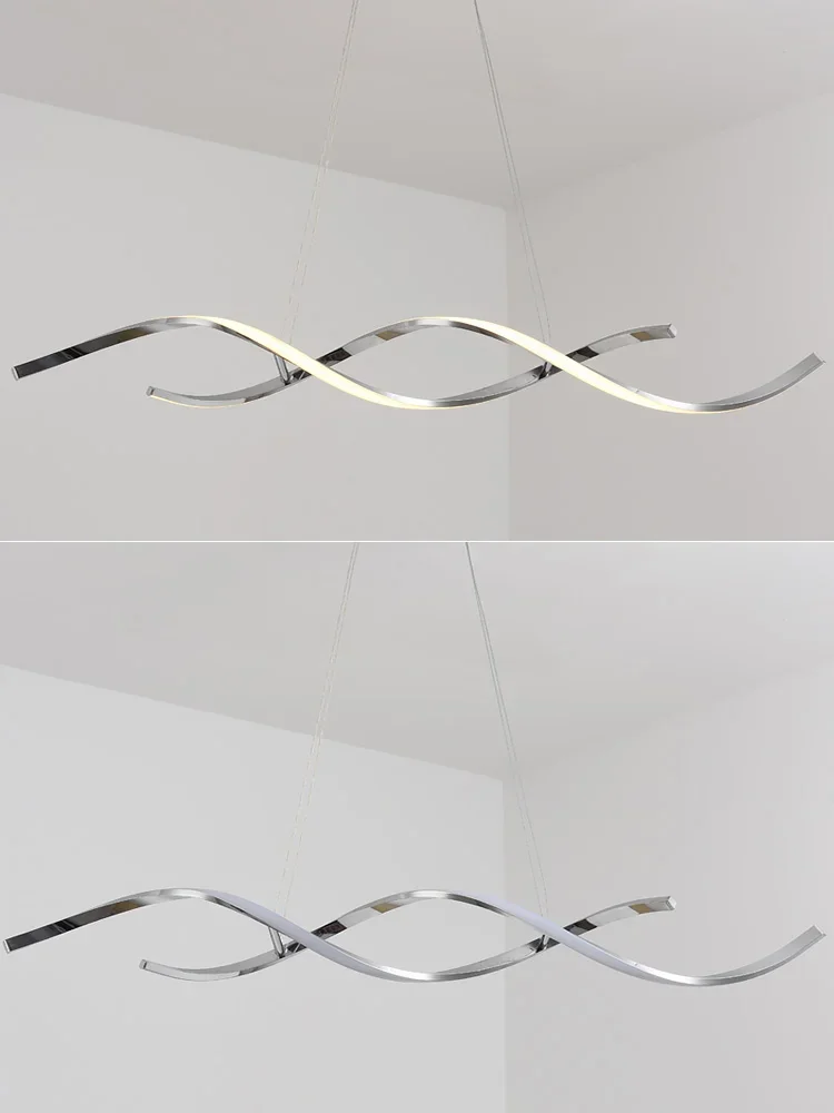 Living room chandelier Northern Europe chandelier creative restaurant ceiling lighted long chandelier living room lights - Image 5