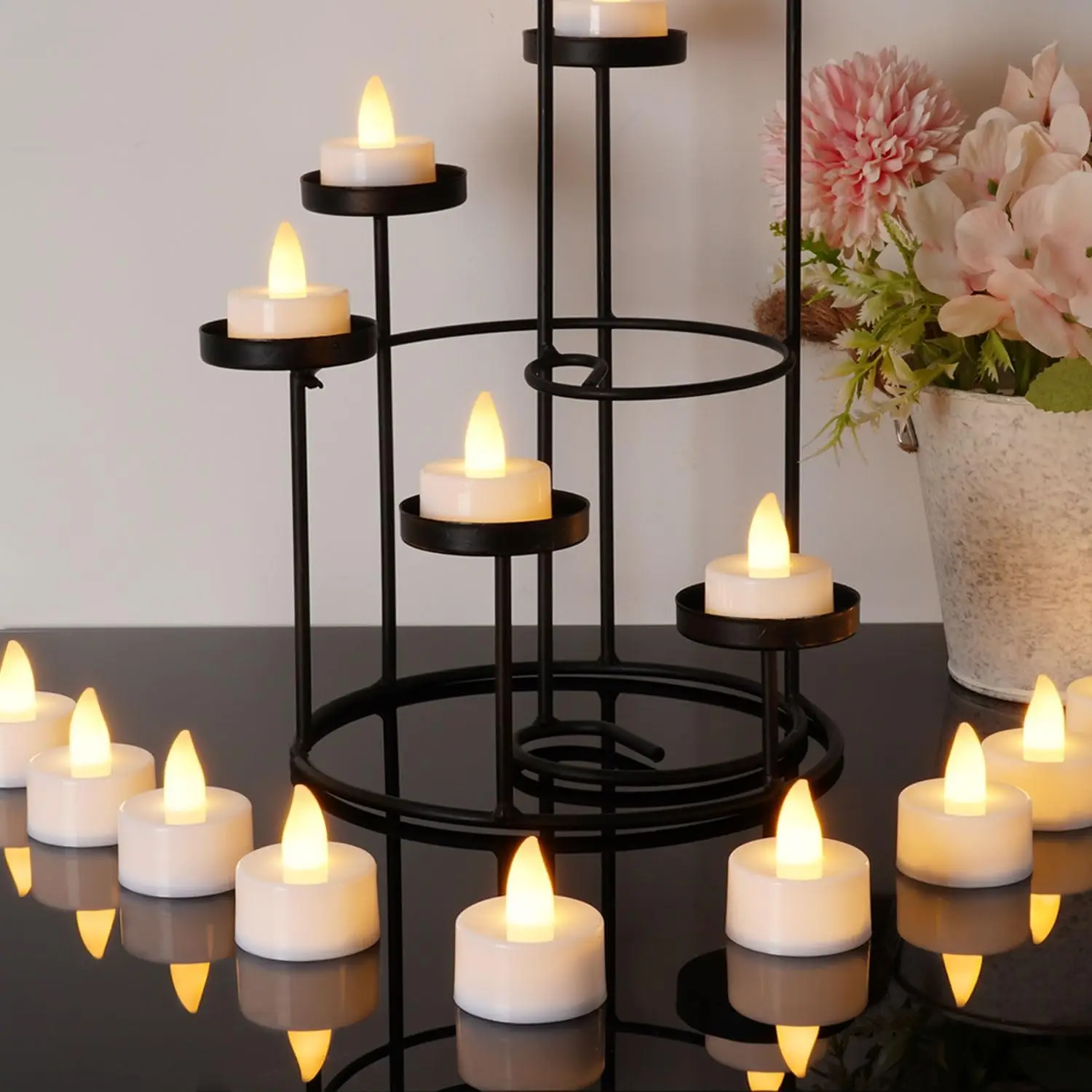lot de 24 bougies led créatives pour halloween et noël - Image 3