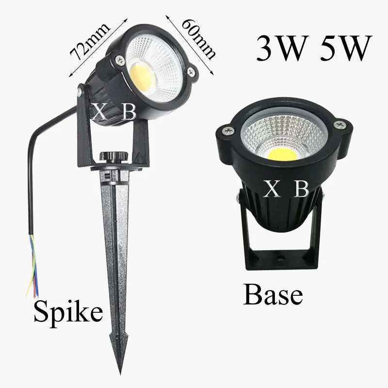 lot de 4 lampes de jardin à led pour extérieur étanches et modernes - Image 2