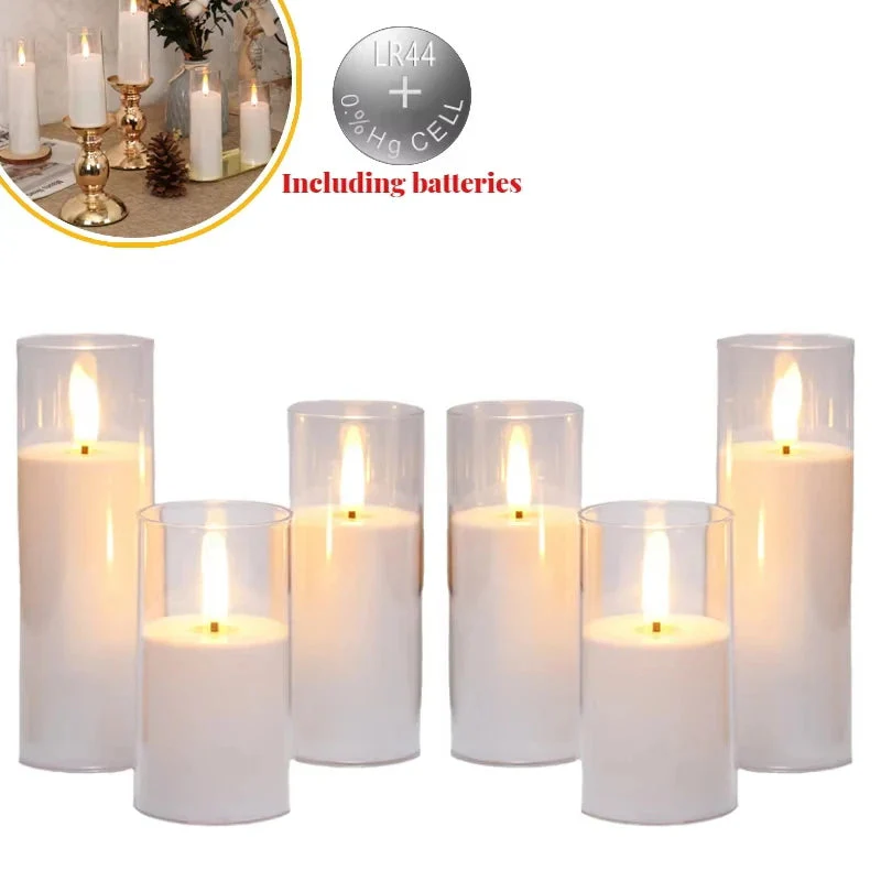 lot de 6 à 60 bougies led sans flamme pour décorations de fête - Image 8