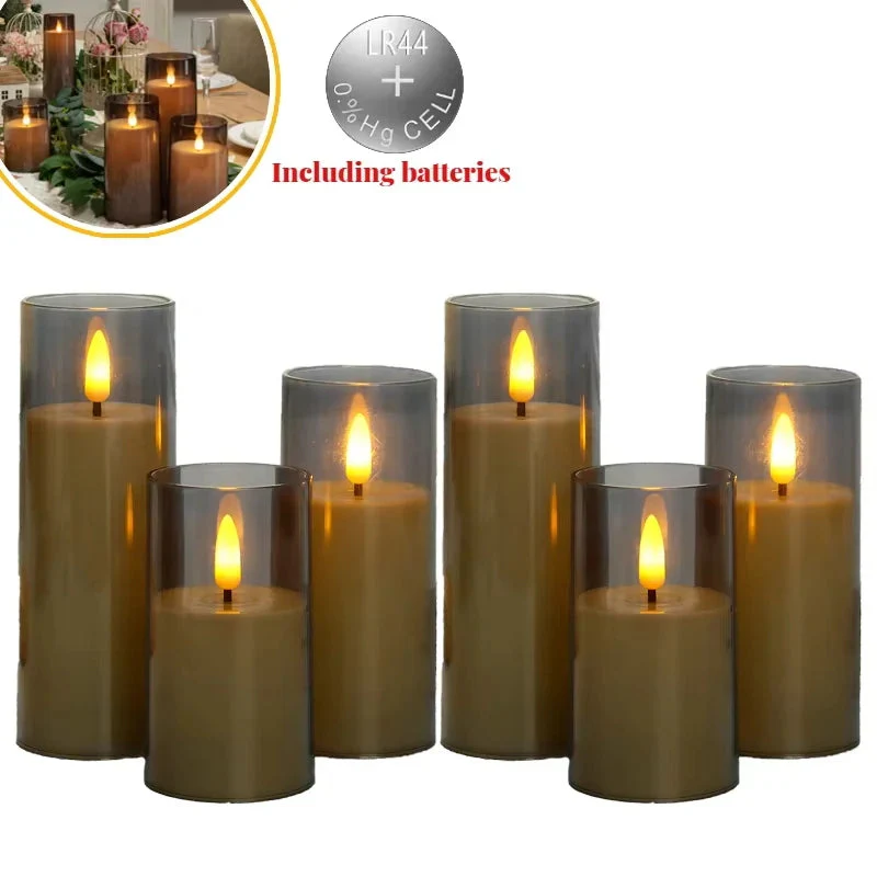lot de 6 à 60 bougies led sans flamme pour décorations de fête - Image 9