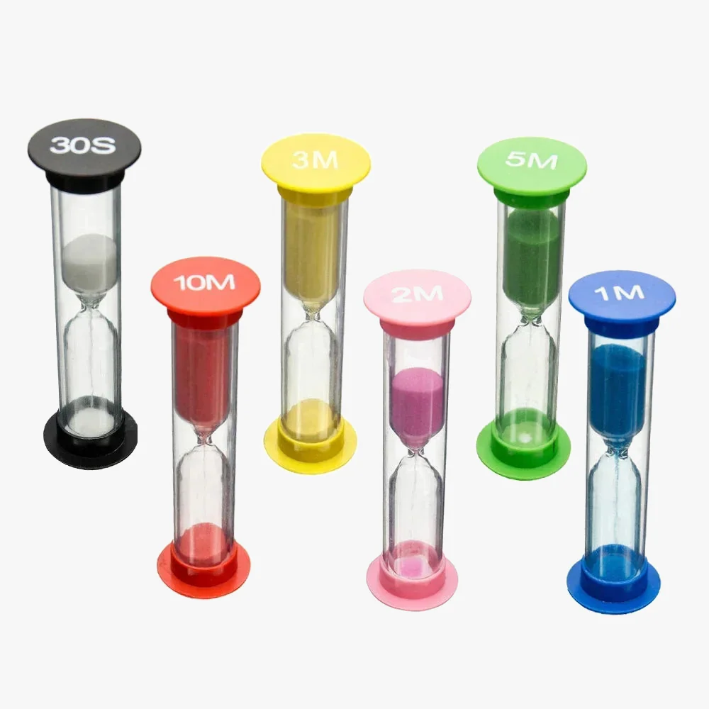 lot de 6 sabliers colorés pour chronométrage pratique et amusant - Image 3